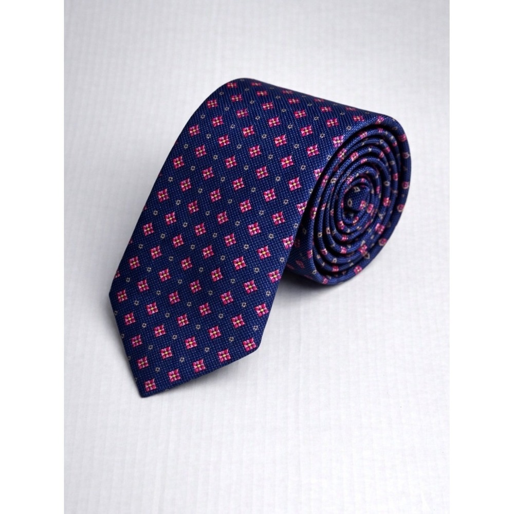 Hickey Freeman Mens Silk Tie Quiet Luxury Old Money Preppy Textured Academia